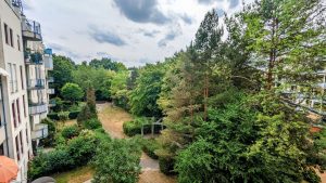 Blick vom Balkon